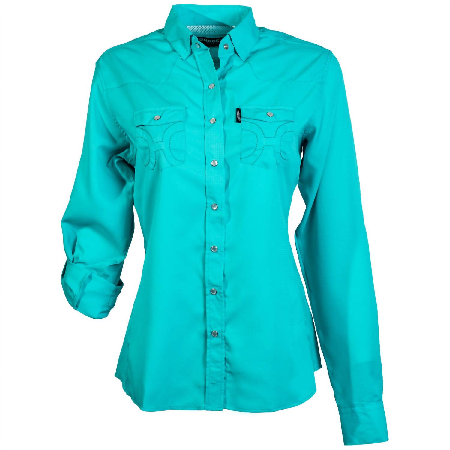 Women's Snap Shirt In Curaco Blue