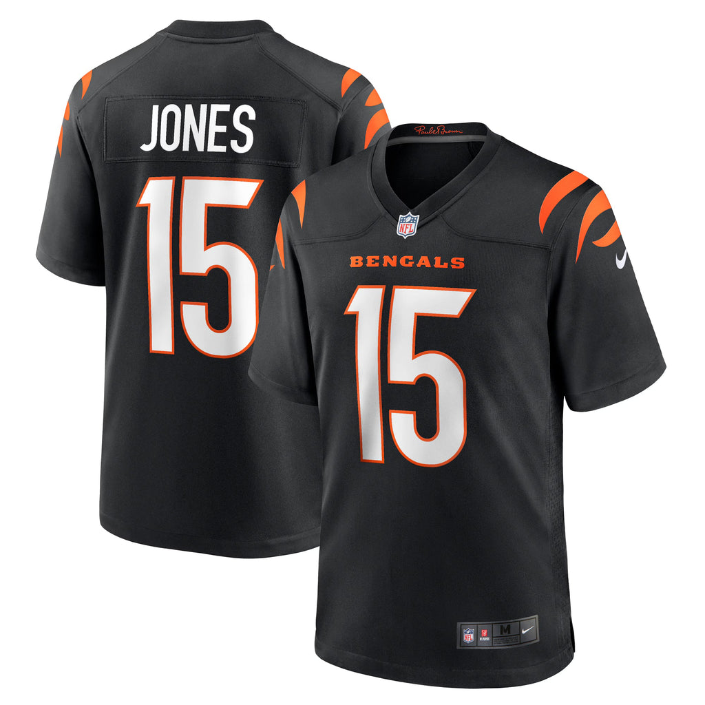 Cincinnati Bengals Charlie Jones Black Team Game Jersey