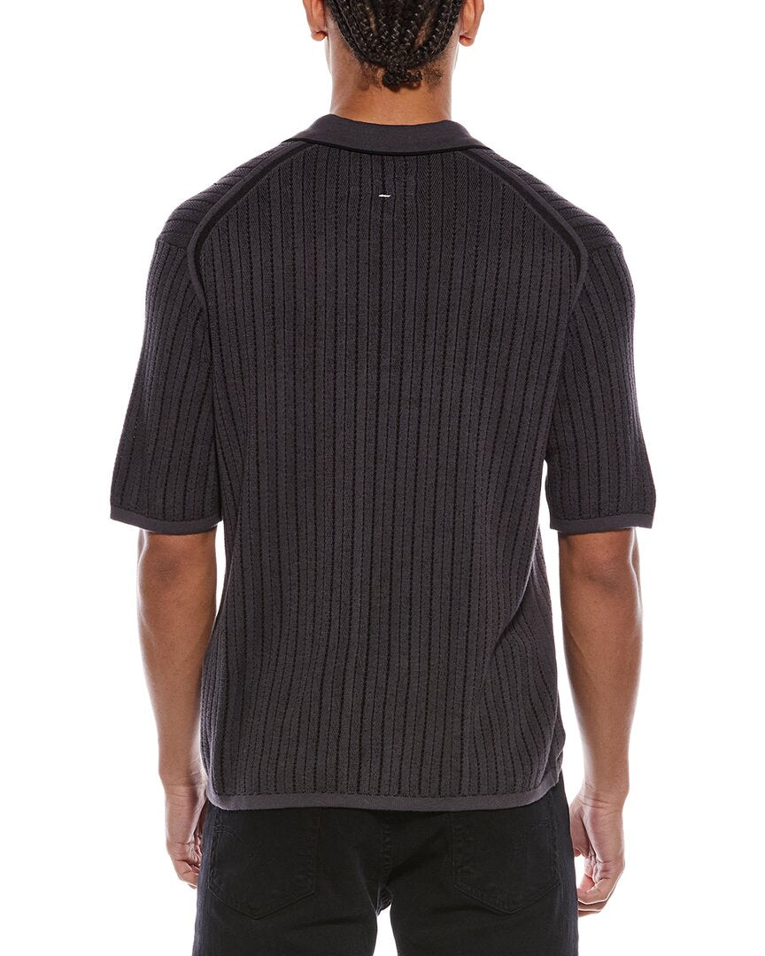 rag & bone Harvey Garment Dyed Polo Shirt