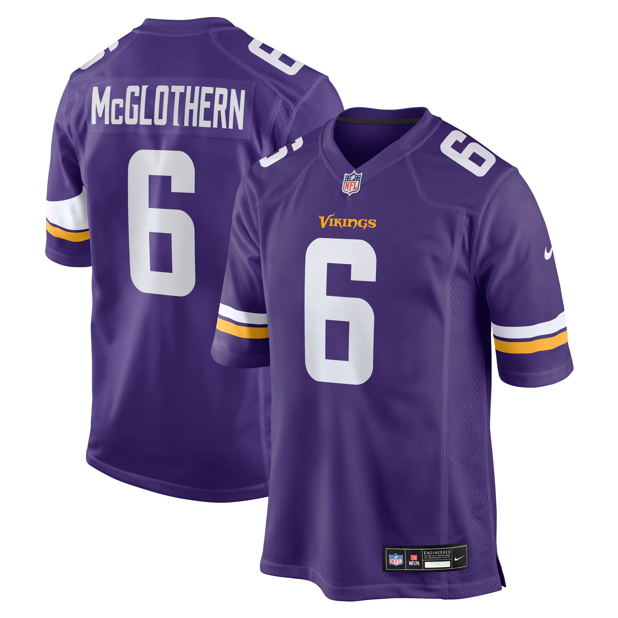 Minnesota Vikings Dwight McGlothern Purple Team Game Jersey