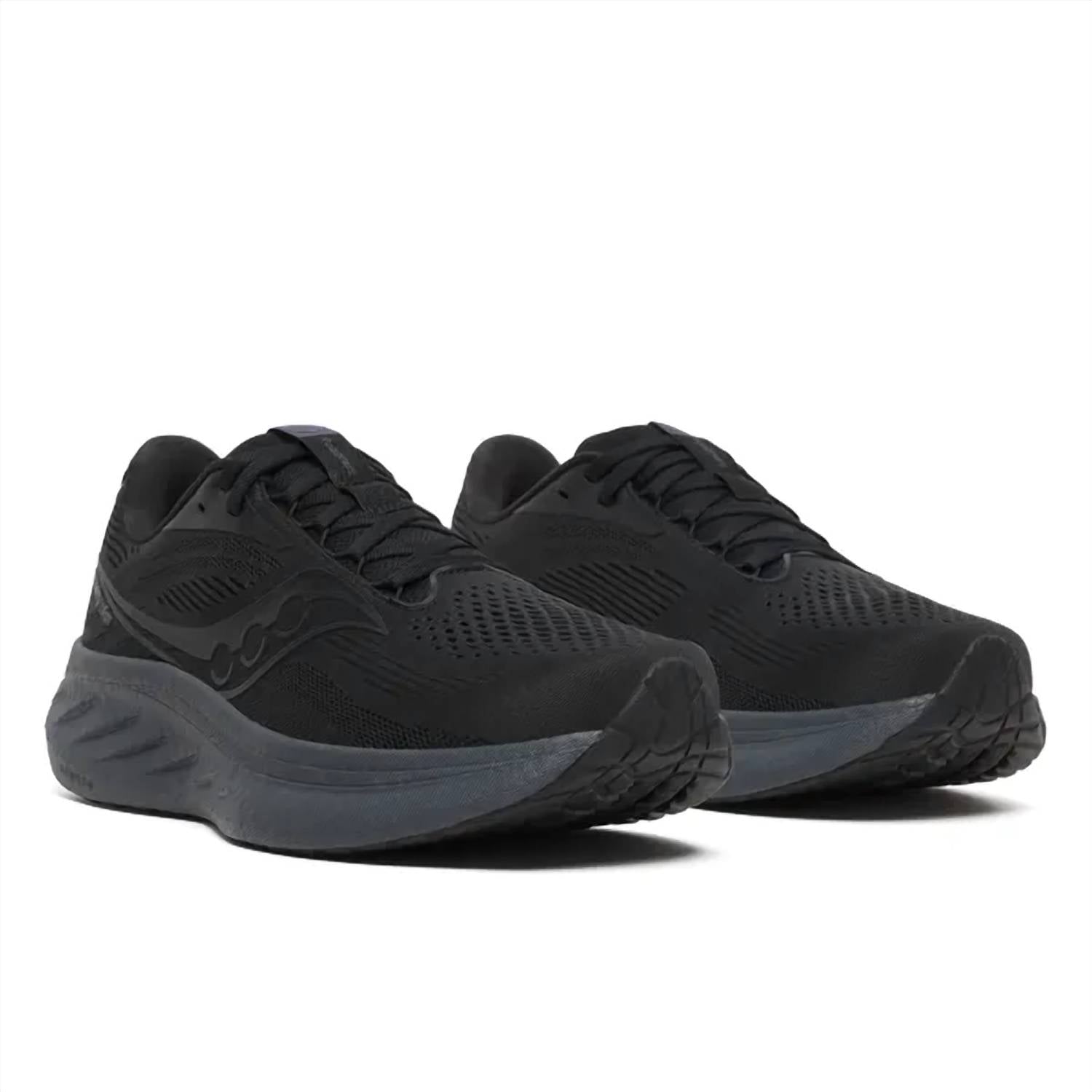 Men's Ride 18 Running Shoes In Black Shadow