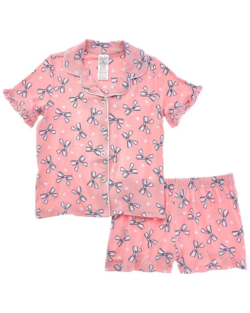Rene Rofe 2pc Happy Days Ruffle Trim Pajama Short Set