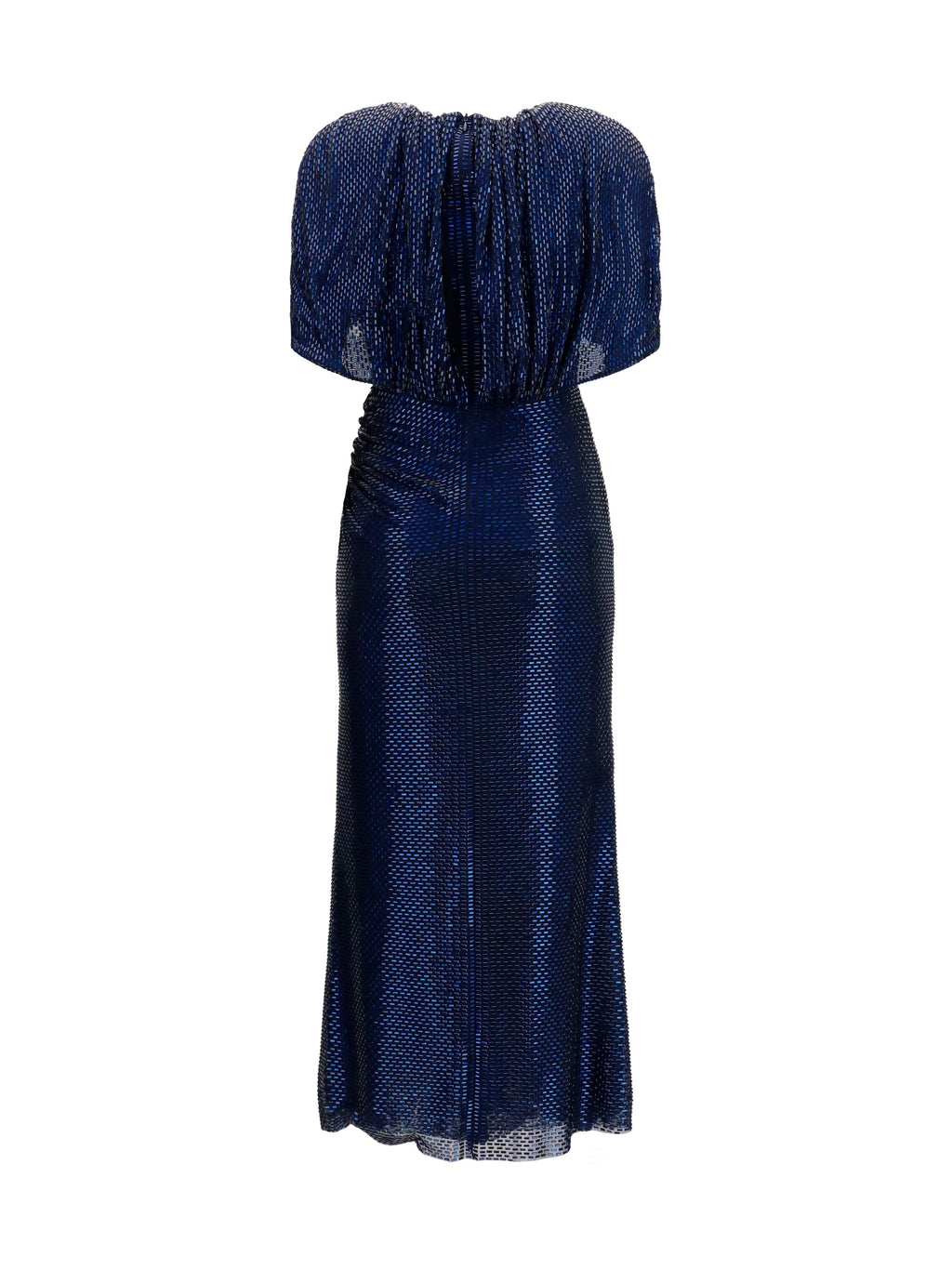 Self-Portrait Women Midi Dress With Cape Sleeves And Crystals