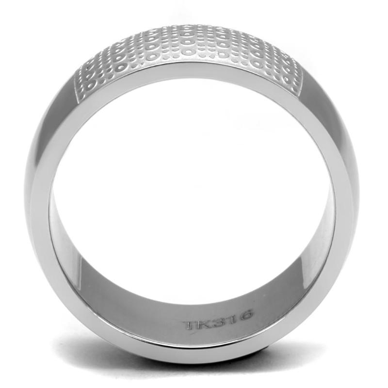 High polished (no plating) Stainless Steel Ring with No Stone