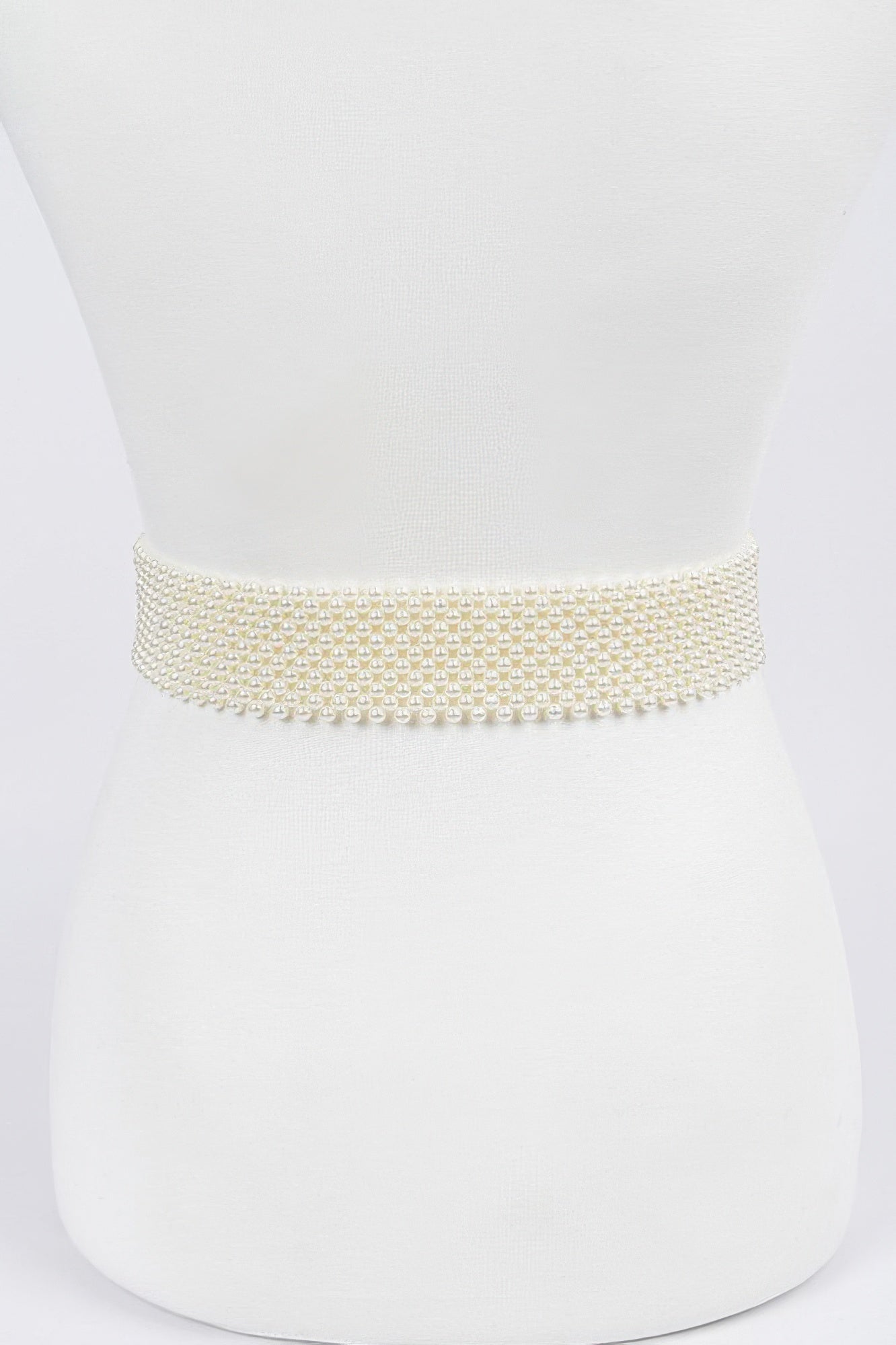 Classic Faux Pearl Beaded Belt