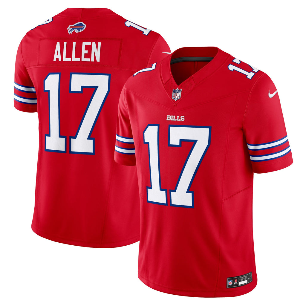 Buffalo Bills Josh Allen Red Vapor F.U.S.E. Limited Jersey