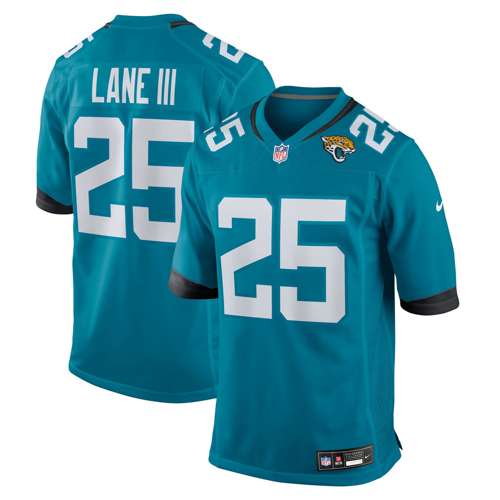 Jacksonville Jaguars Rayuan Lane III Teal Team Game Jersey