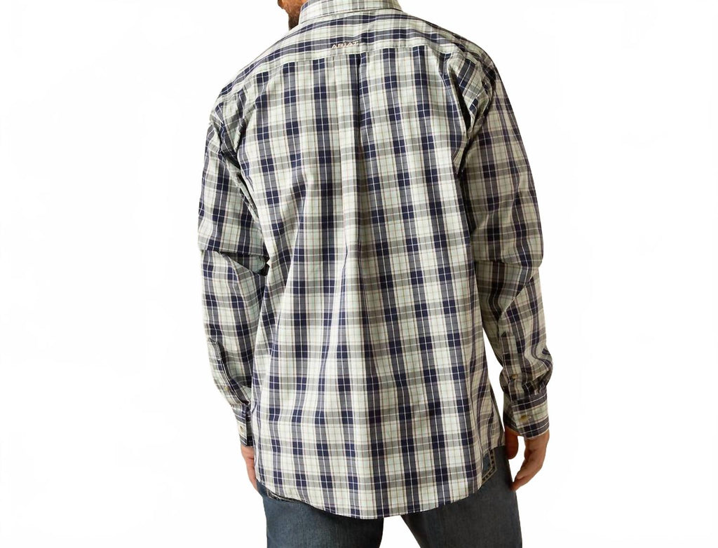 Men's Plaid Shirts In Navy
