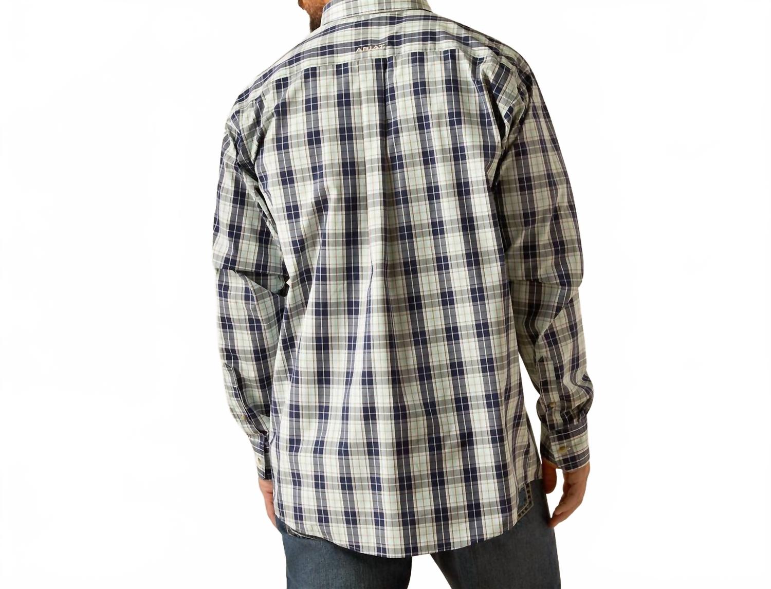 Men's Plaid Shirts In Navy