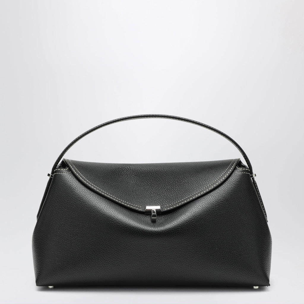 Toteme Everyday Bag In Black Grained Leather Women
