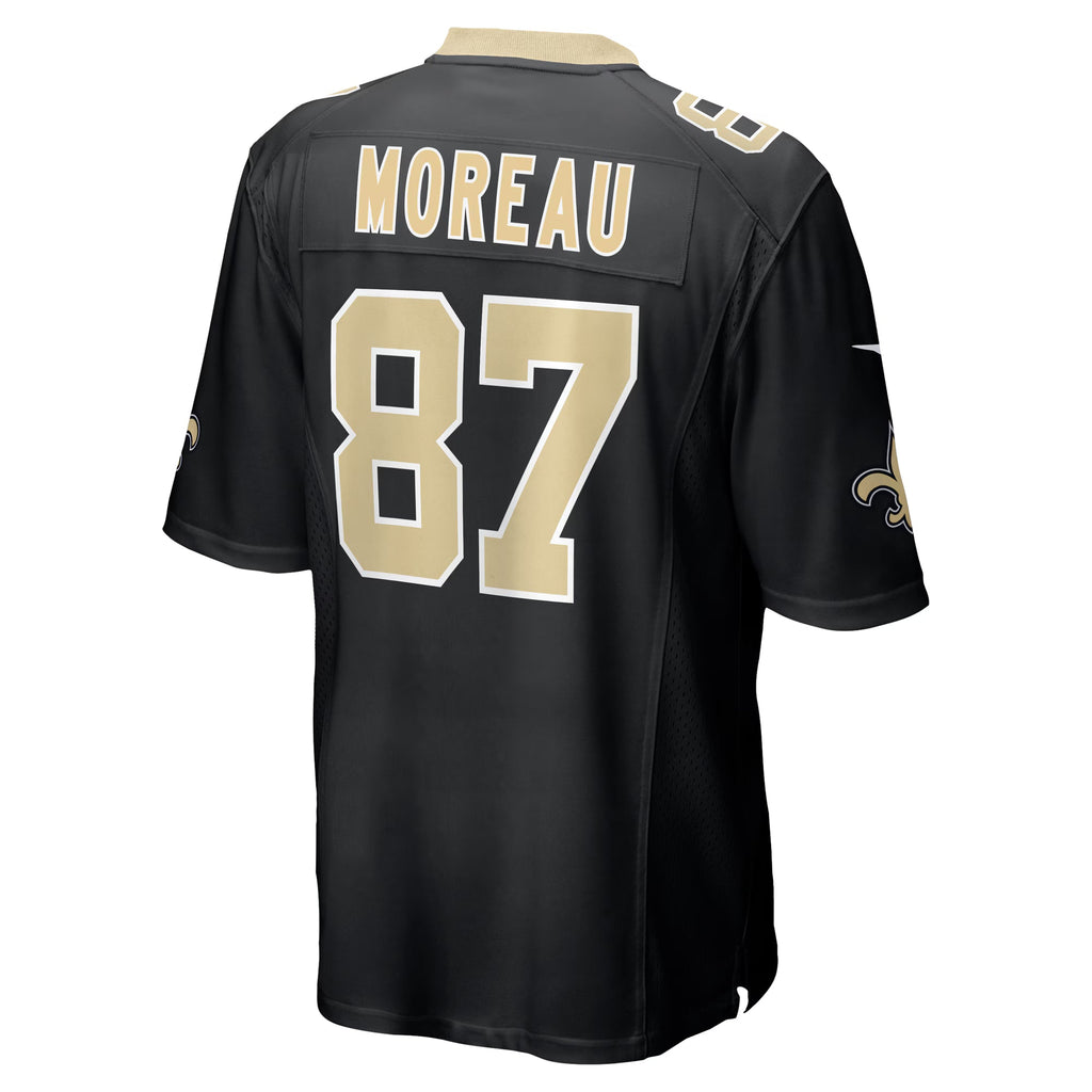 New Orleans Saints Foster Moreau Black Team Game Jersey