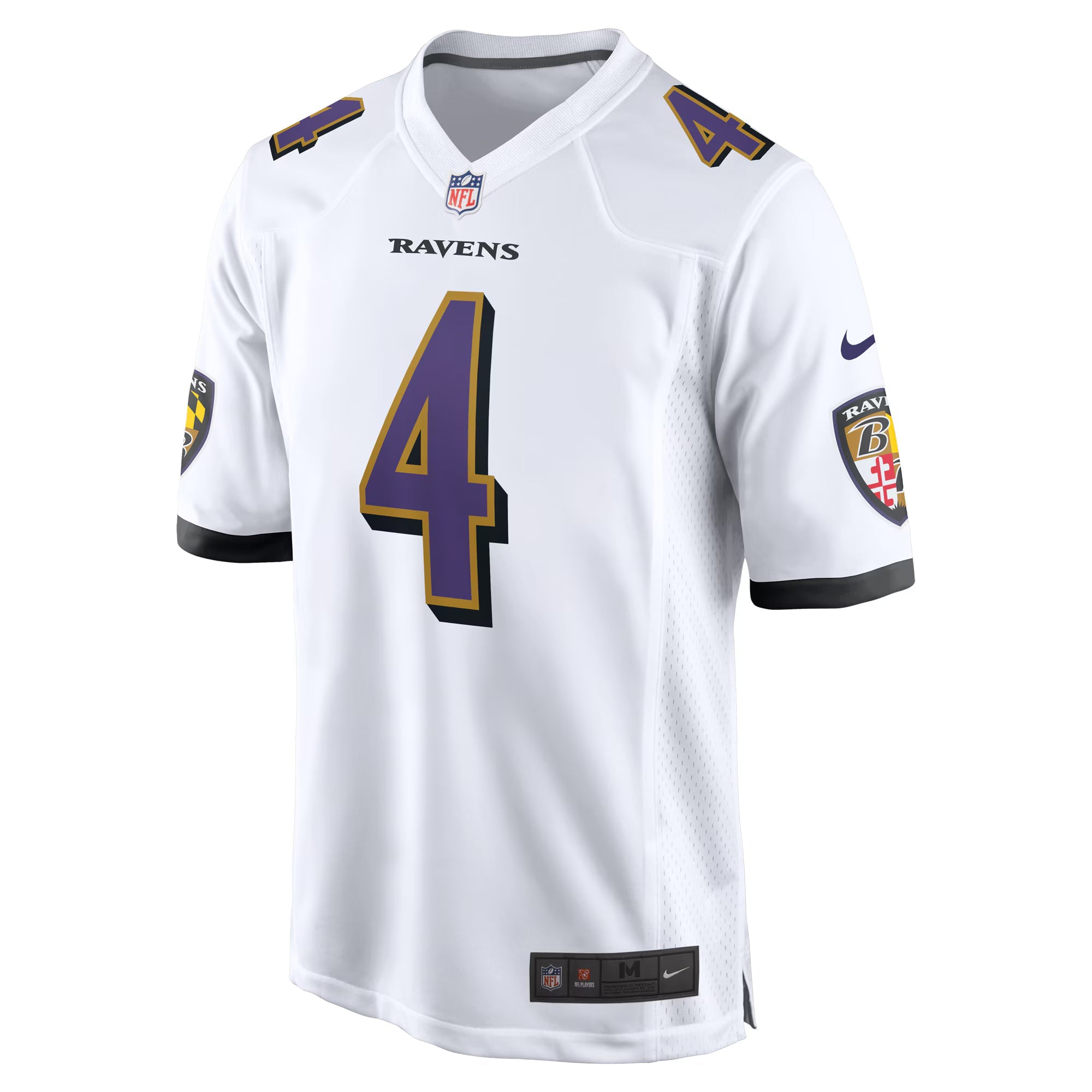 Baltimore Ravens Zay Flowers White Game Jersey