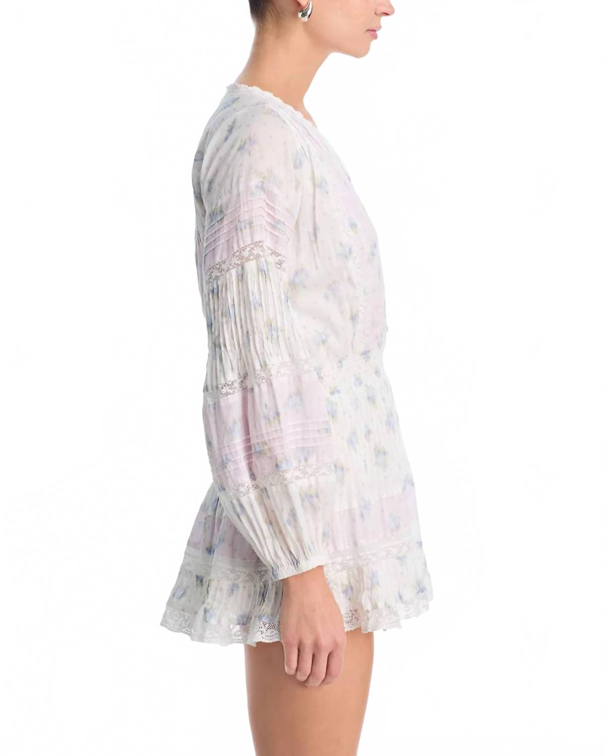 Winfrey Mini Dress In Lilac Vanilla