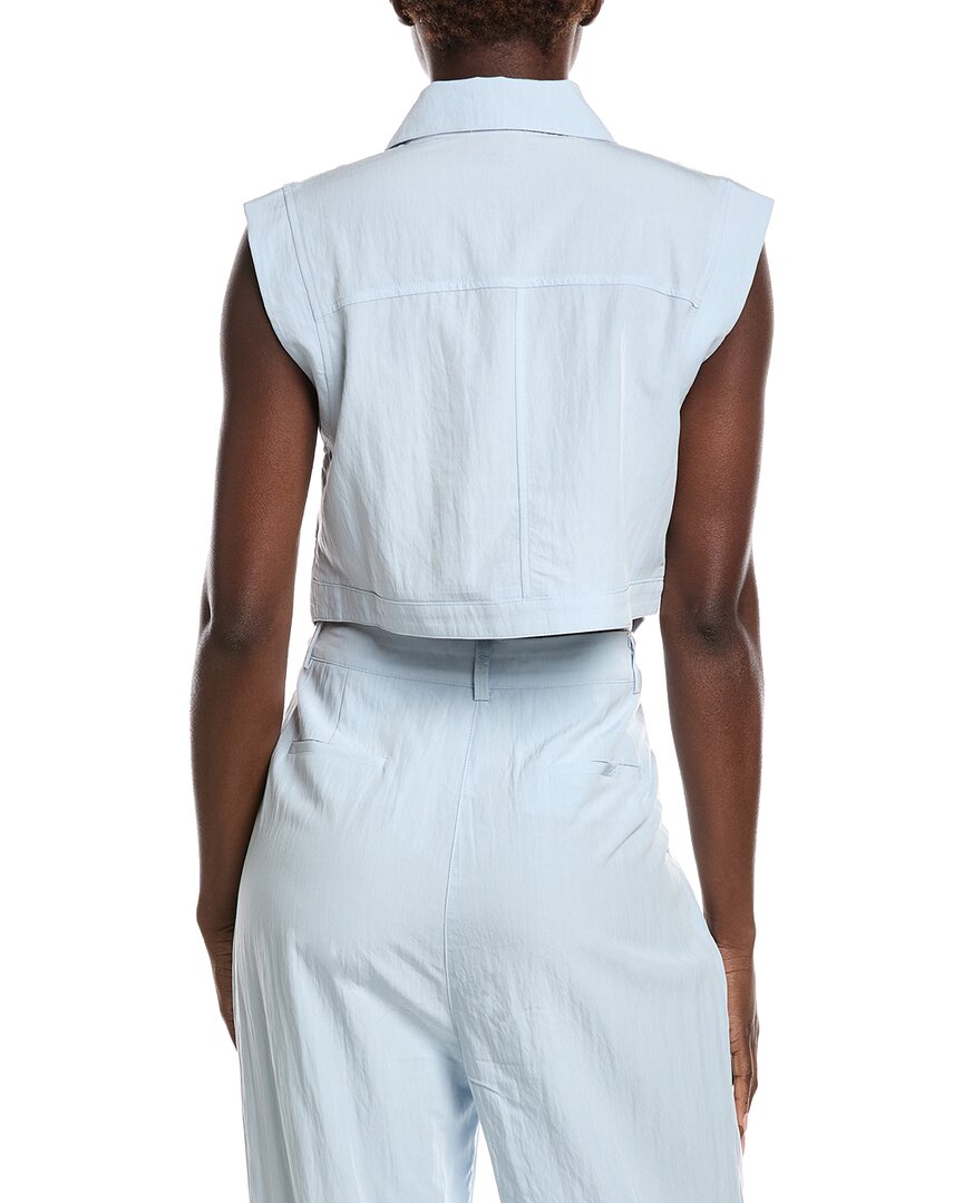 Gracia Open V-Bottom Hem Sleeveless Top