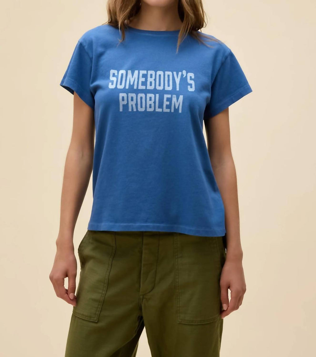 Morgan Wallen Somebody's Problem Tour Tee In Denim