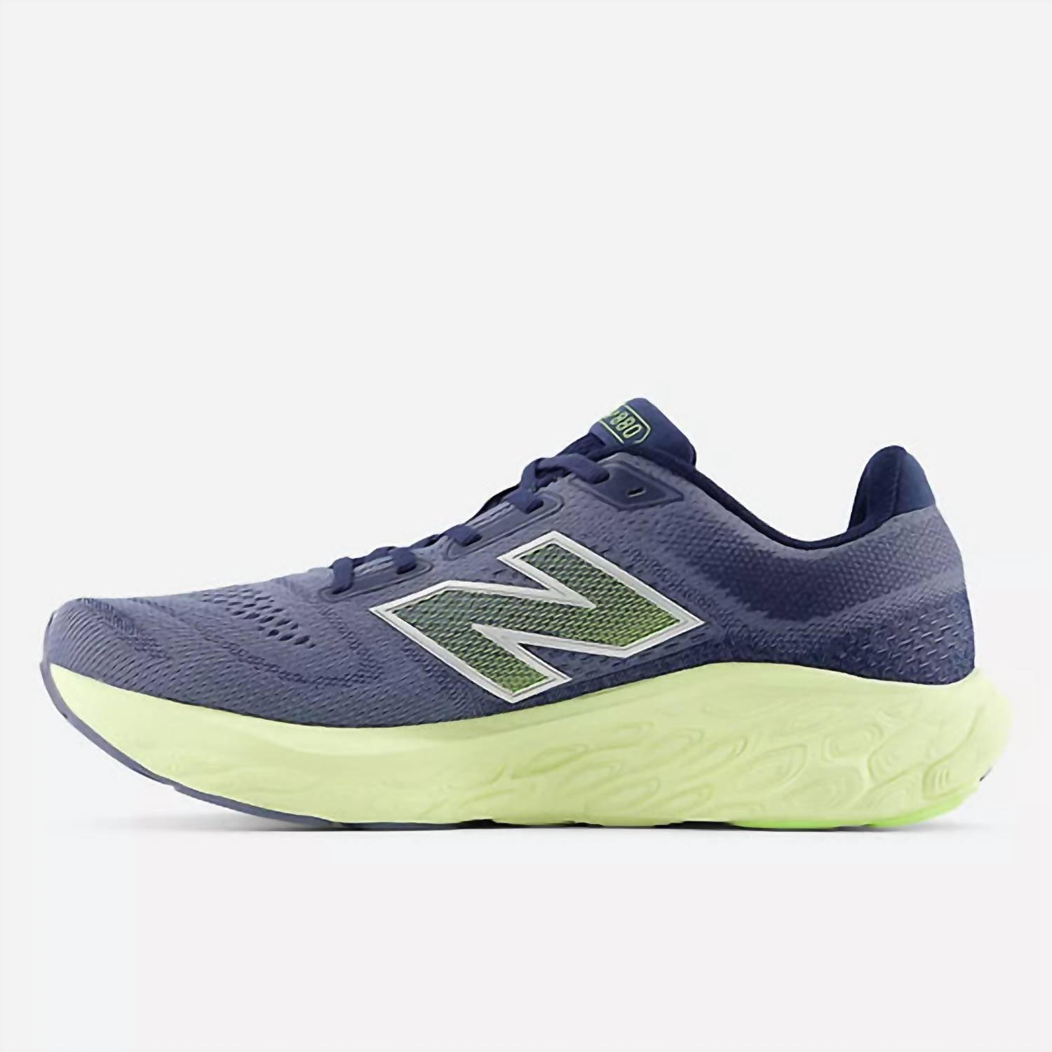 Men's Fresh Foam X 880V14 Running Shoes In Arctic Grey With Yellow