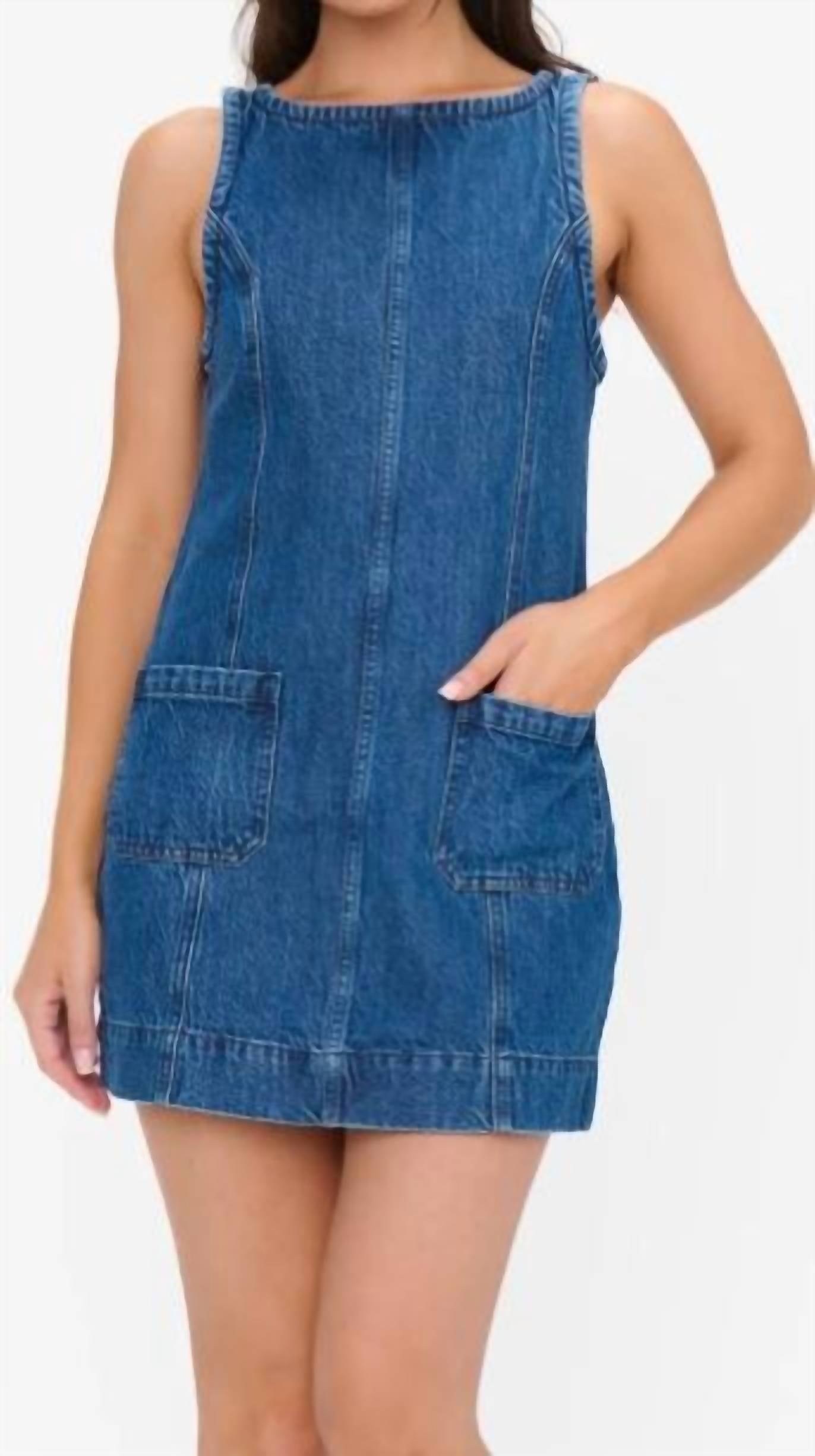 Boulevard Mini Dress In Denim