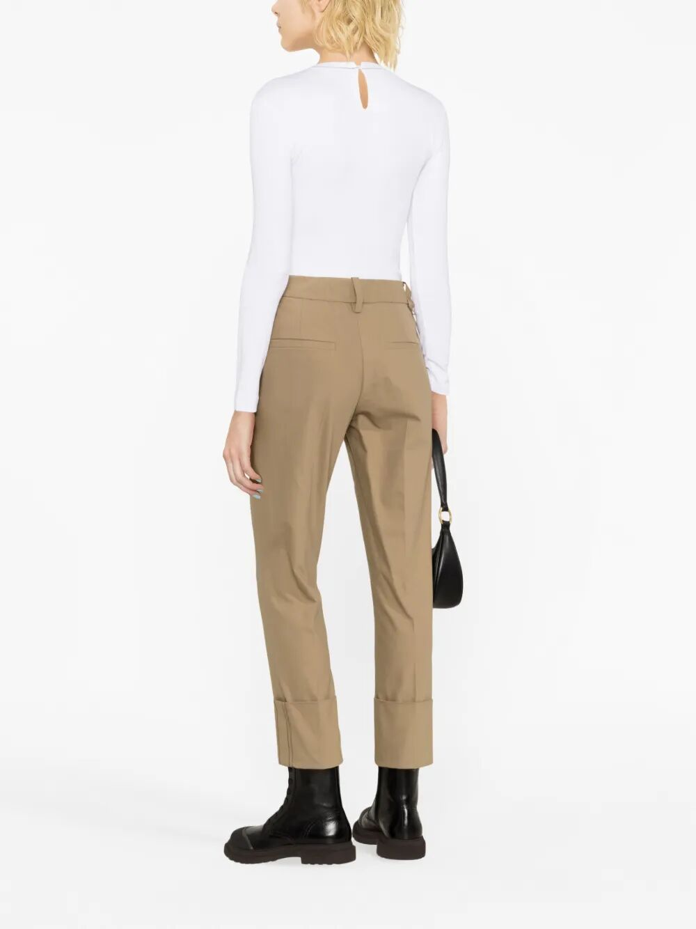 Brunello Cucinelli Women Chain Collar Long-Sleeved Fitted Top