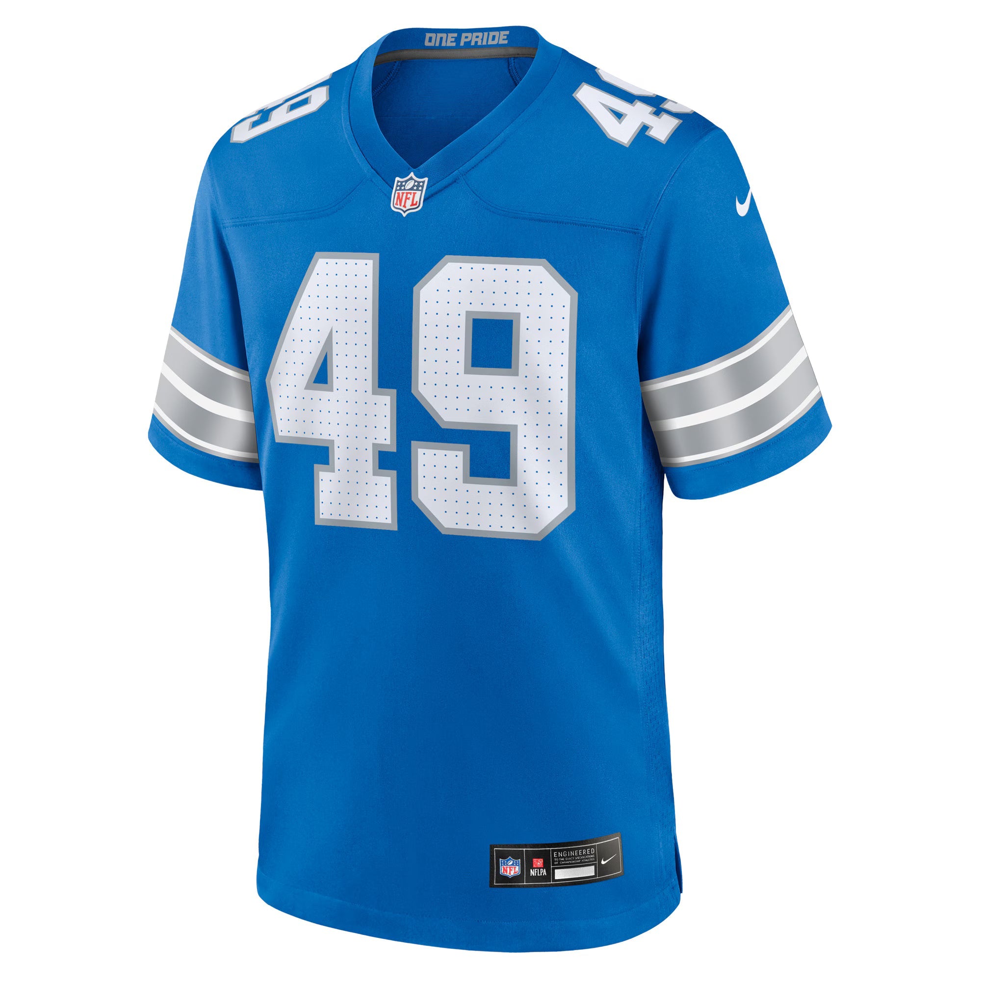 Detroit Lions Hogan Hatten Blue Game Jersey