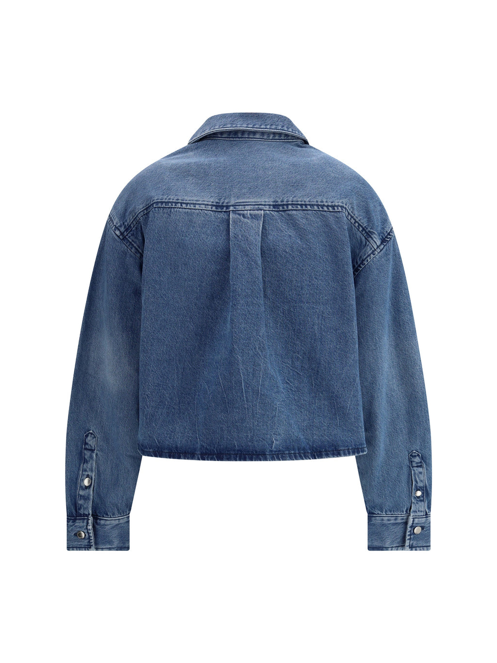 Alexander Wang Women Cropped Denim Shirt