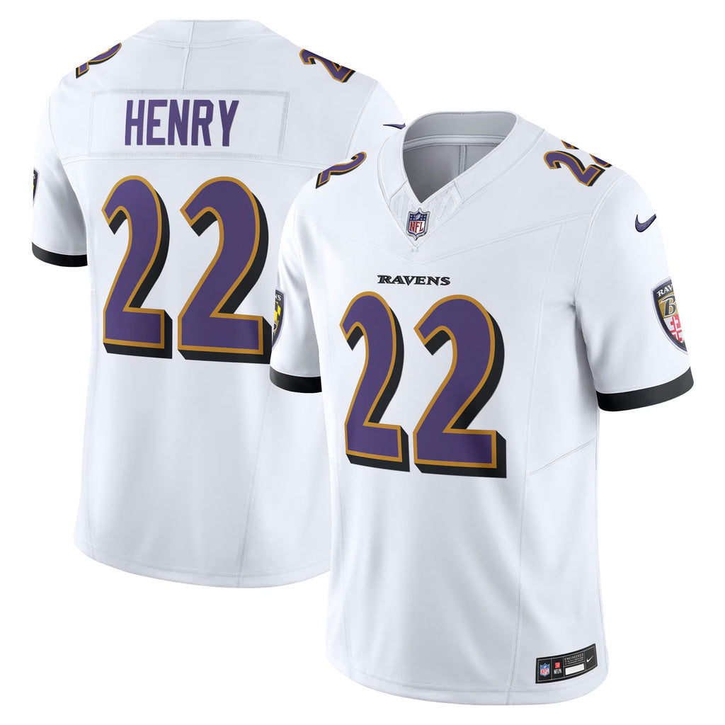 Baltimore Ravens Derrick Henry White Vapor F.U.S.E. Limited Jersey