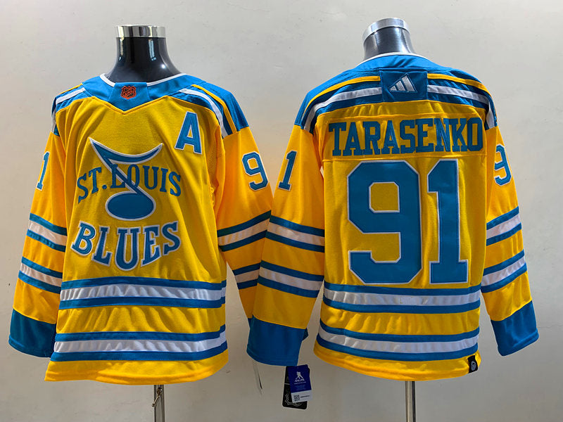 Men's St. Louis Blues Vladmir Tarasenko #91 Yellow Breakaway Player jersey