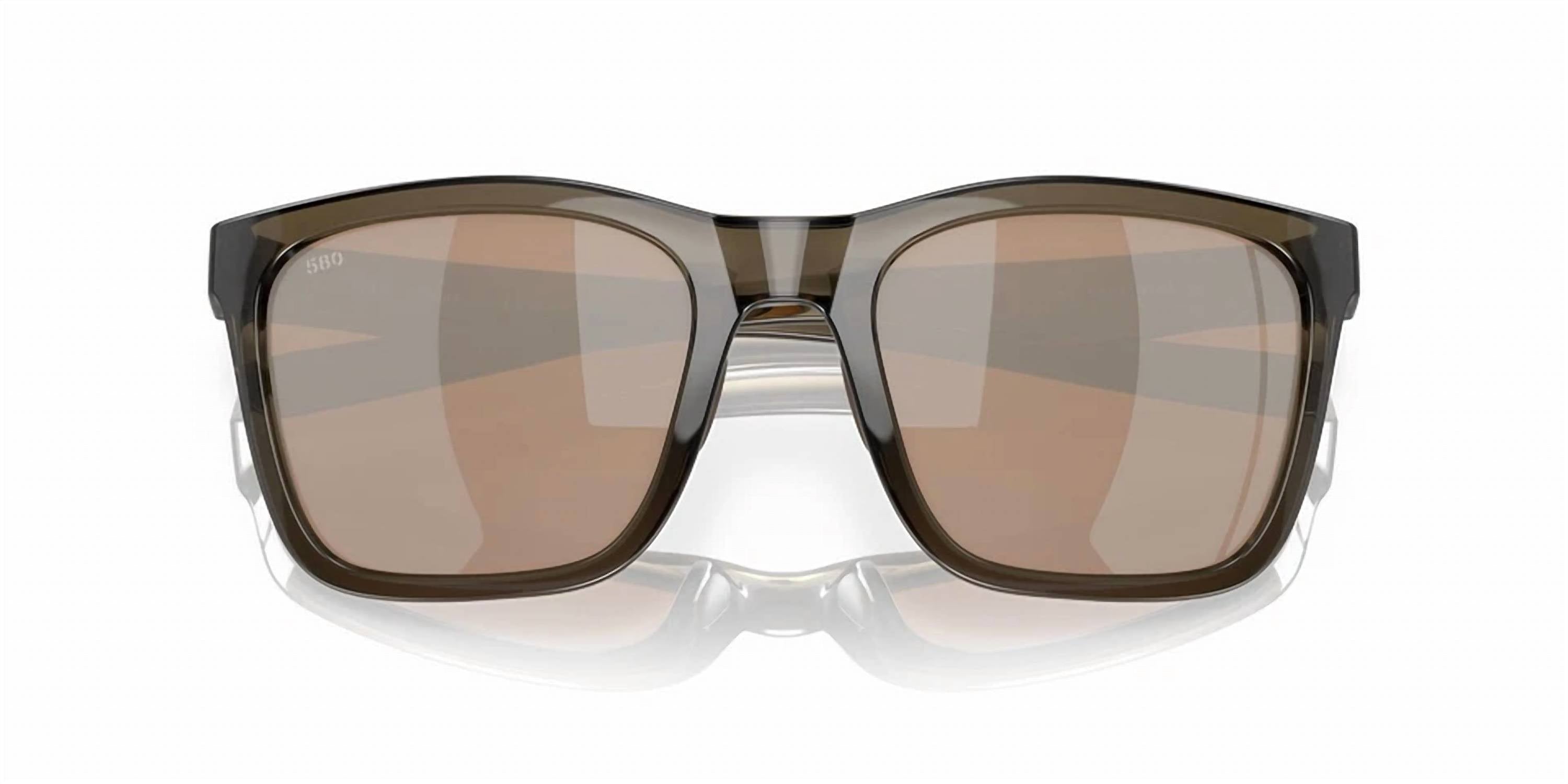 Women's Panga Sunglasses In Shiny Taupe Crystal/copper Silver Mirror