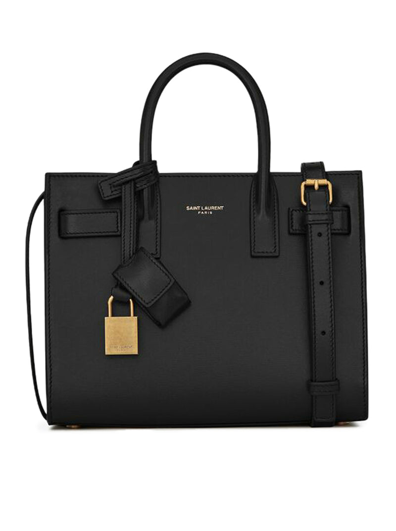 Saint Laurent Women Smooth Leather Sac De Jour Bag - Nano