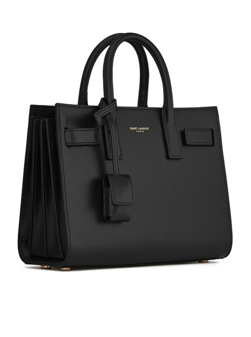Saint Laurent Women Smooth Leather Sac De Jour Bag - Nano