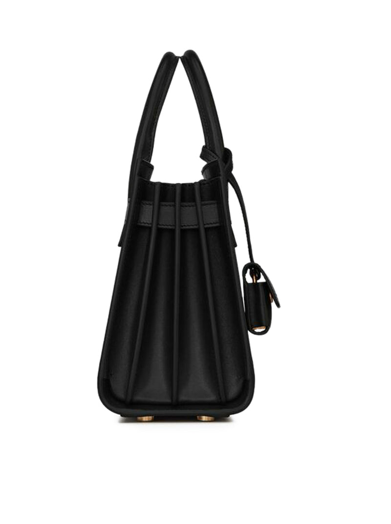 Saint Laurent Women Smooth Leather Sac De Jour Bag - Nano