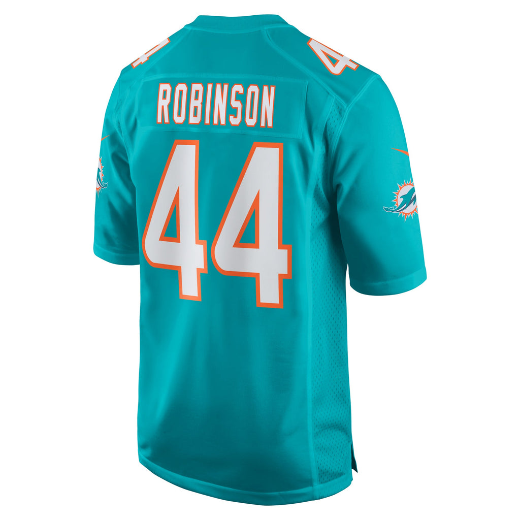 Miami Dolphins Chop Robinson Aqua Player Game Jersey