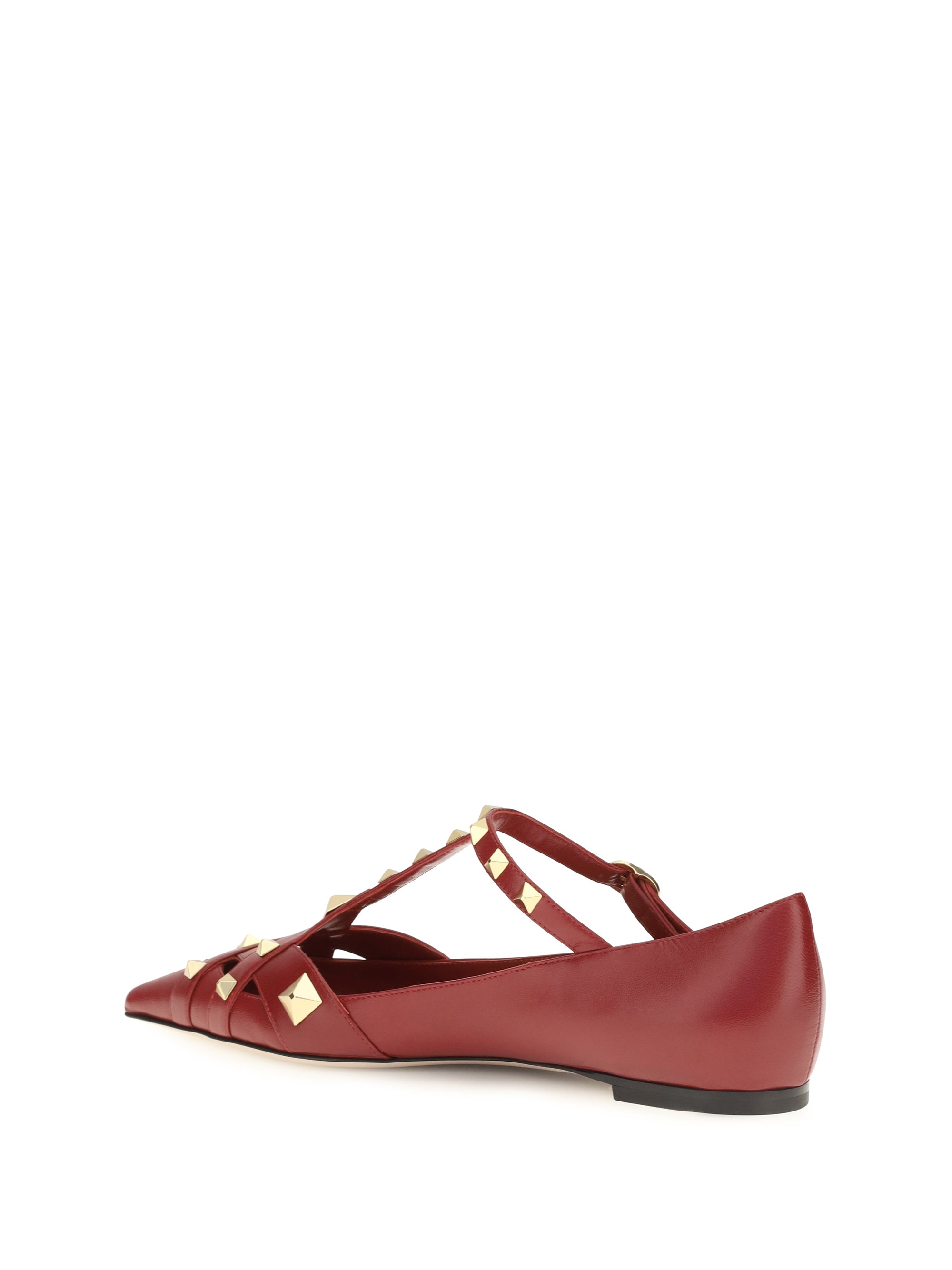 Valentino Garavani Women Studdy Ballerinas In Kidskin