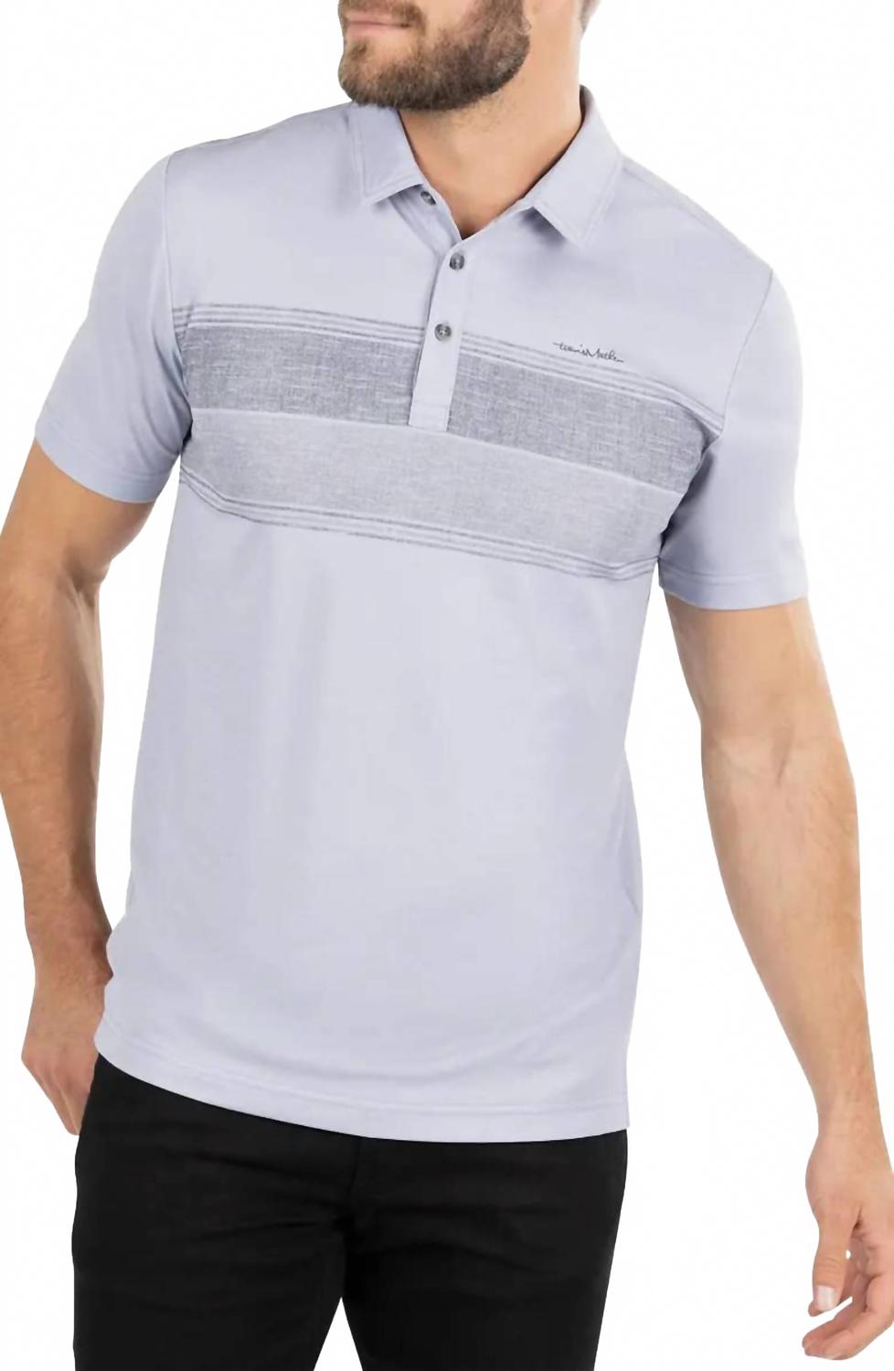 Miss The Boat Polo Shirt In Heather Silver Bullet