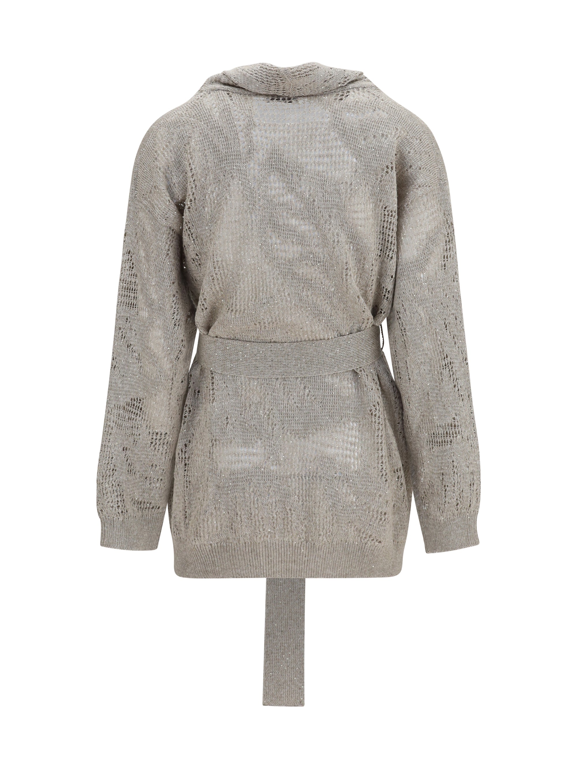 Brunello Cucinelli Women Cotton And Linen Cardigan