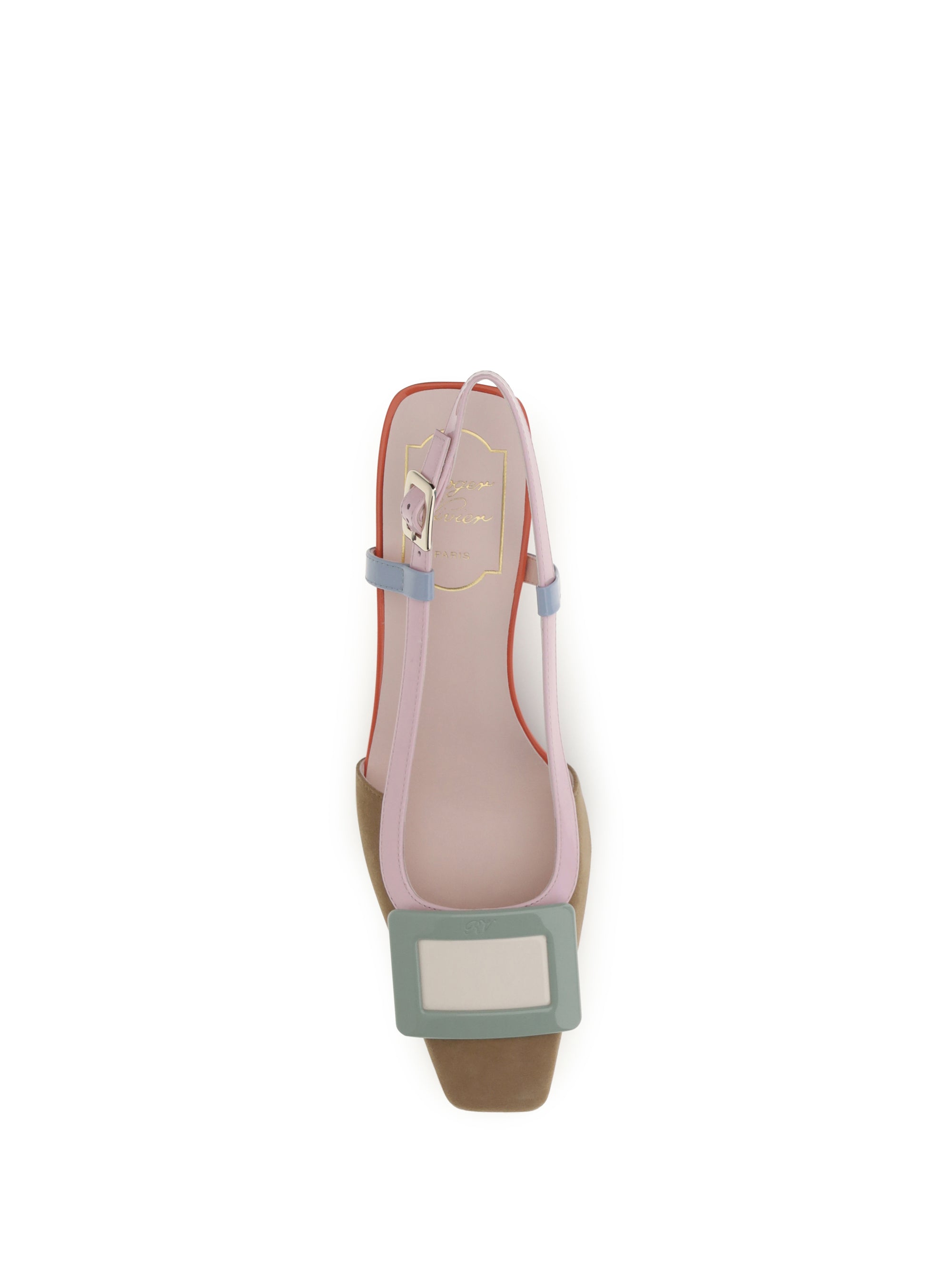 Roger Vivier Women Suede Belle Vivier Slingback Pumps