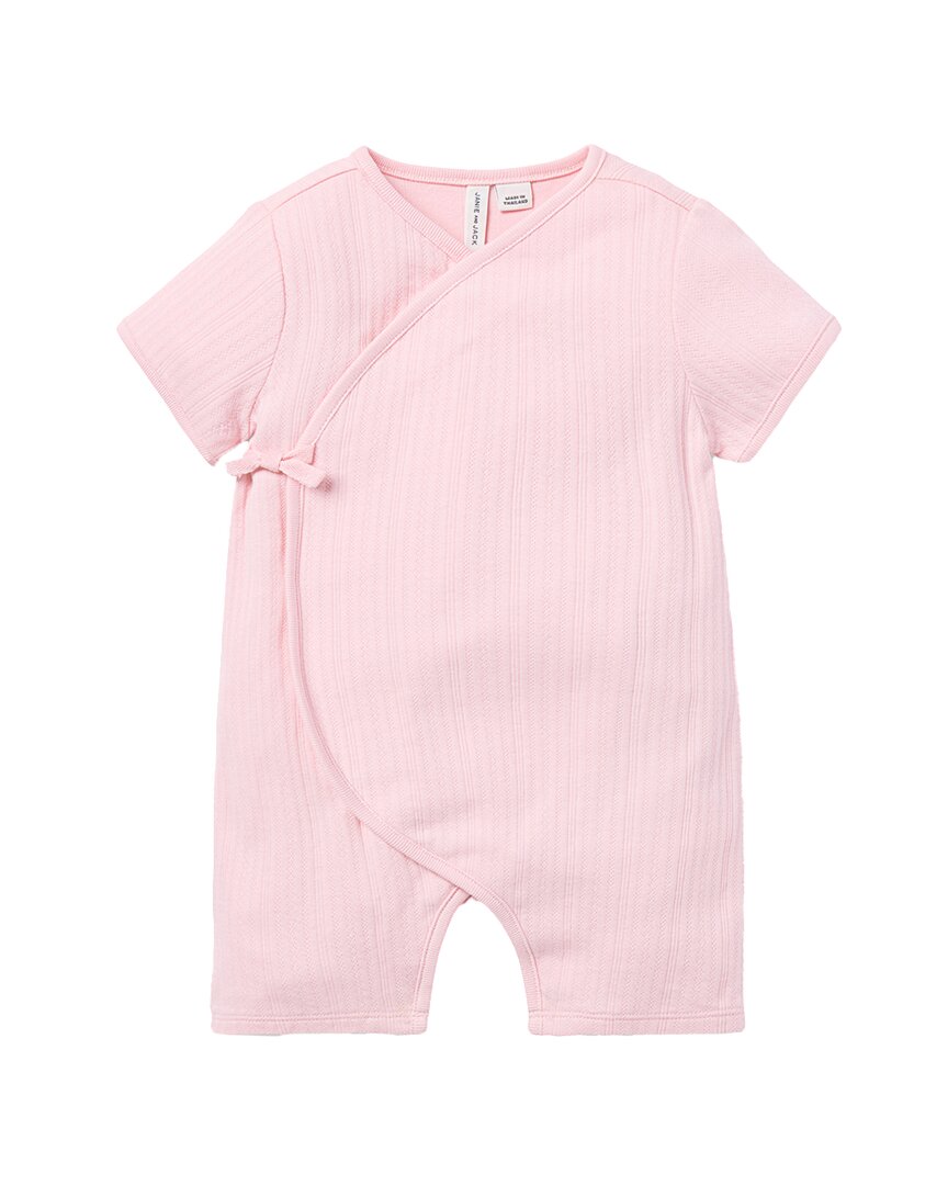 Janie and Jack Baby Pointelle Wrap Romper