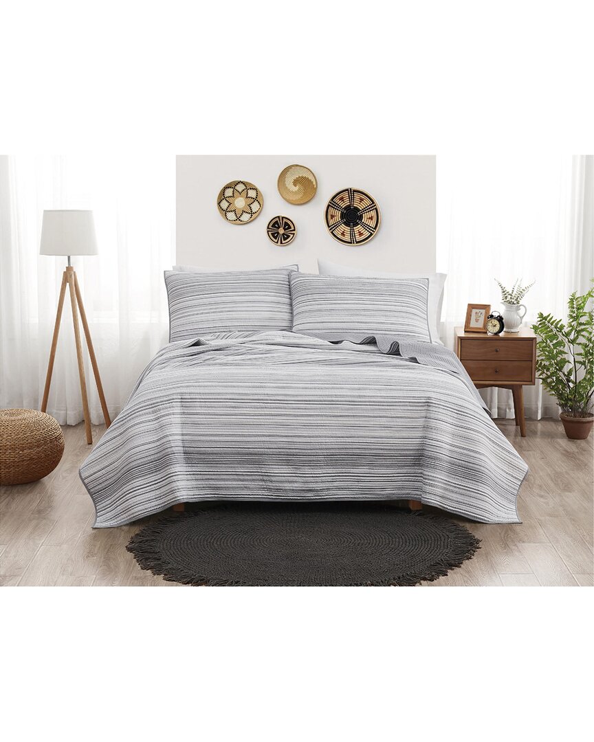 Brooklyn Loom Noah Stripe Yarn Dye Quilt Set