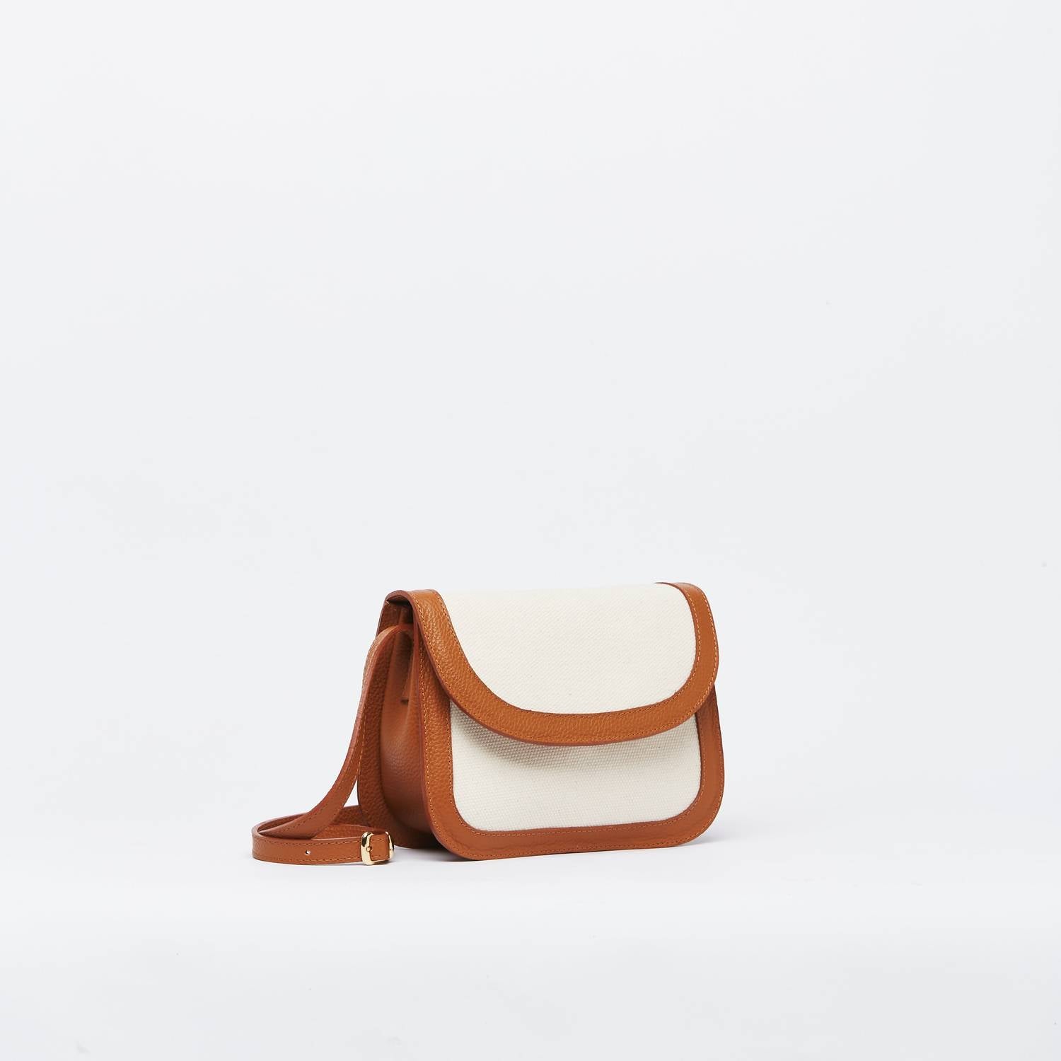 Women's Leather Crossbody Bag In Caramel