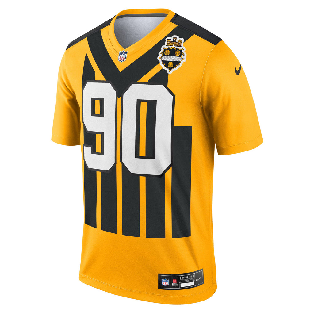 Pittsburgh Steelers T.J. Watt Gold Alternate 1933 Throwback Legend Player Performance Top
