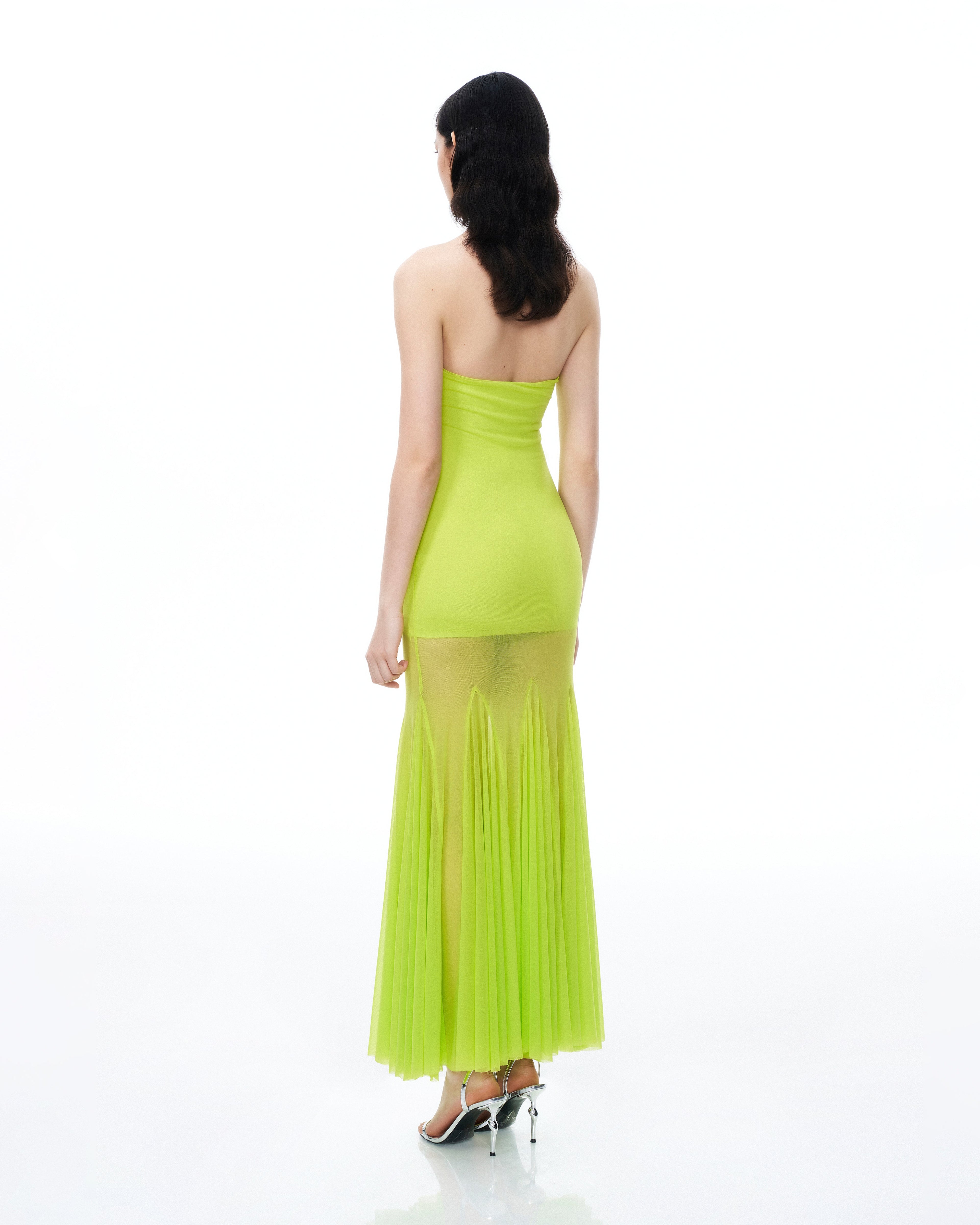 Thalassa Mesh Dress - Lime Green