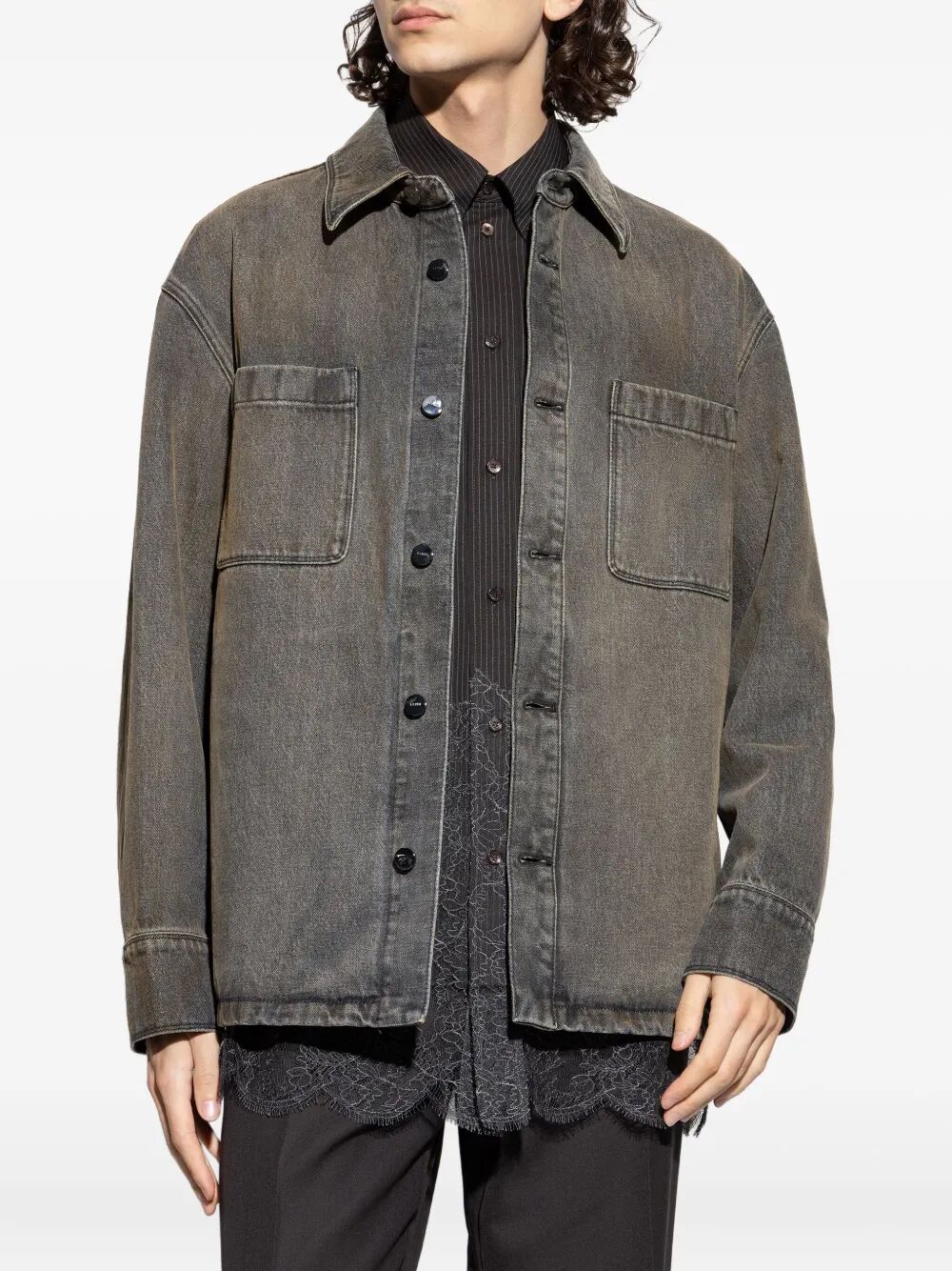 Fendi Men Jacket Marble Overdye