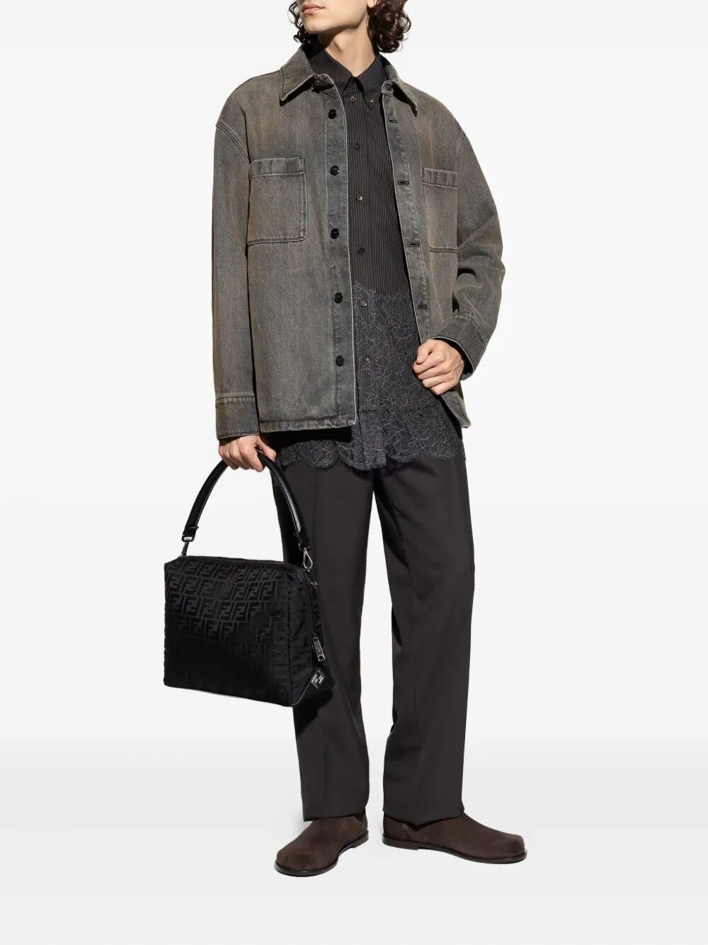 Fendi Men Jacket Marble Overdye