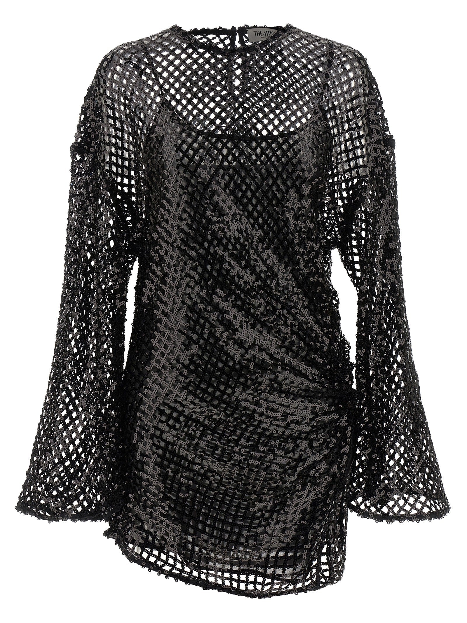 The Attico Women Sequin Mesh Dress