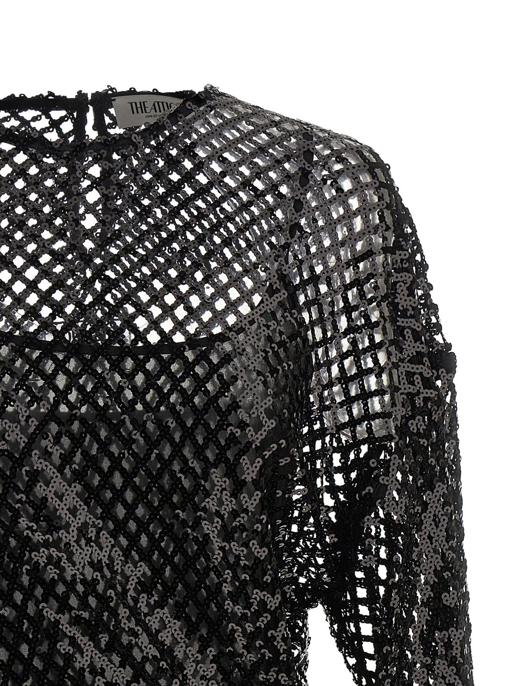 The Attico Women Sequin Mesh Dress