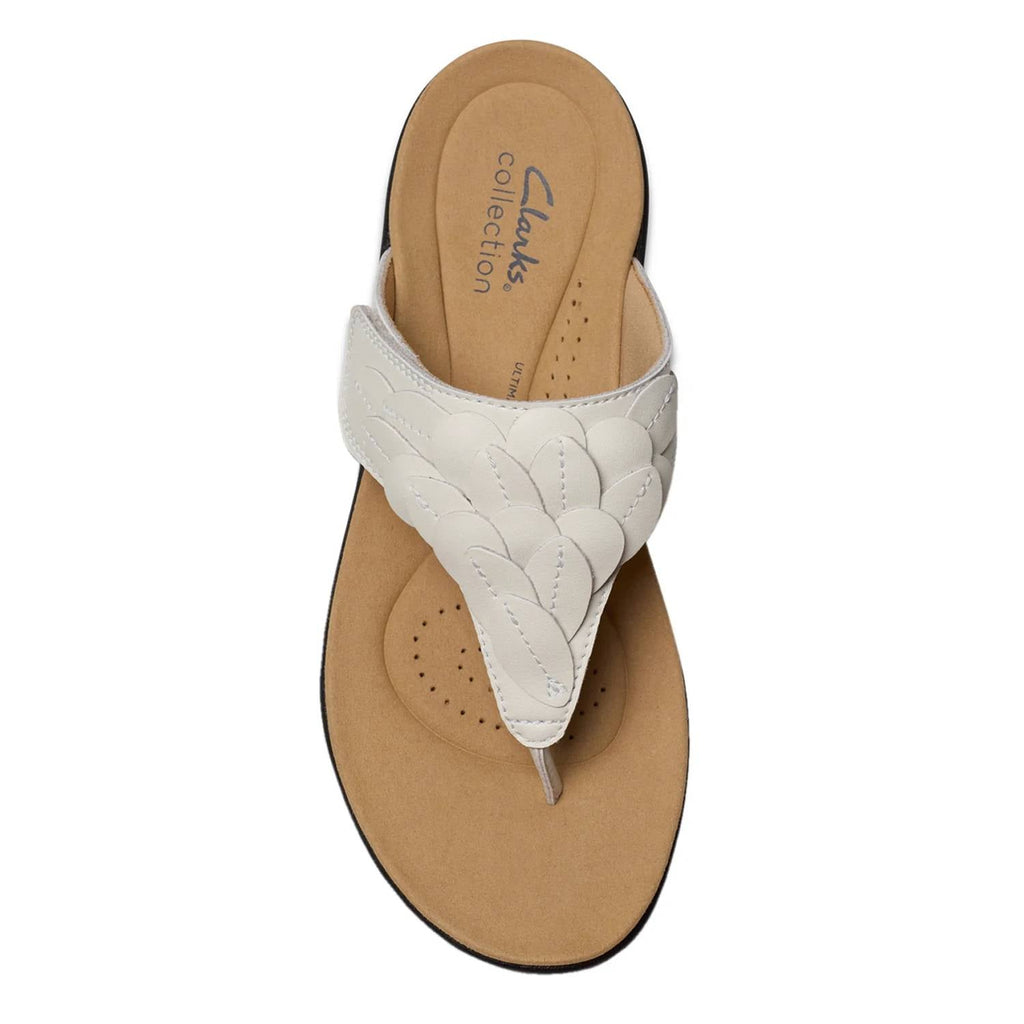 Women's Laurieann Palm Sandal In Off White Leather
