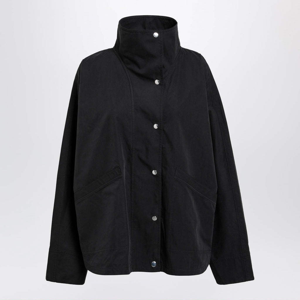 Toteme Black Cotton-Blend Windbreaker Jacket Women