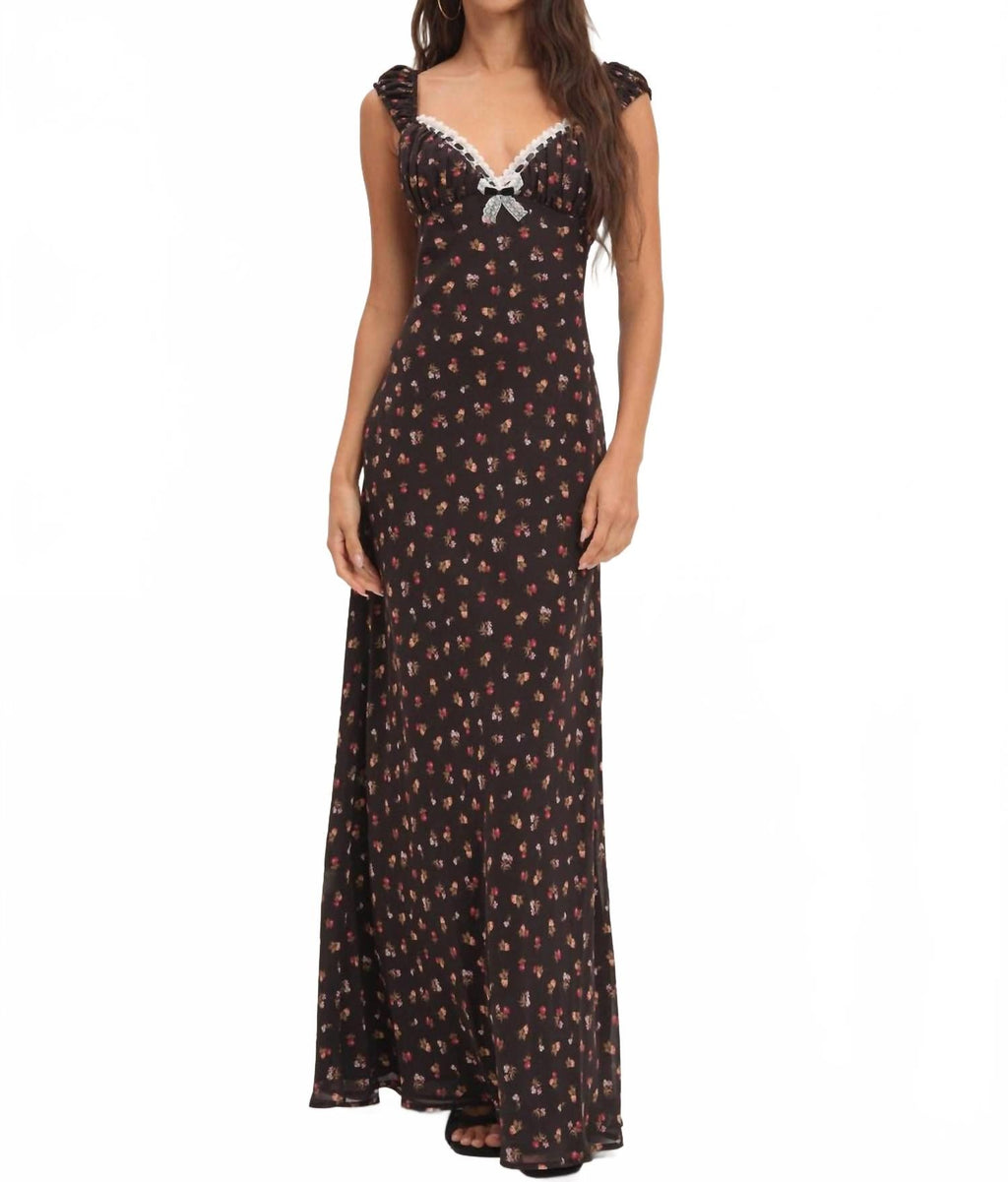 Emmaline Maxi Dress In Black