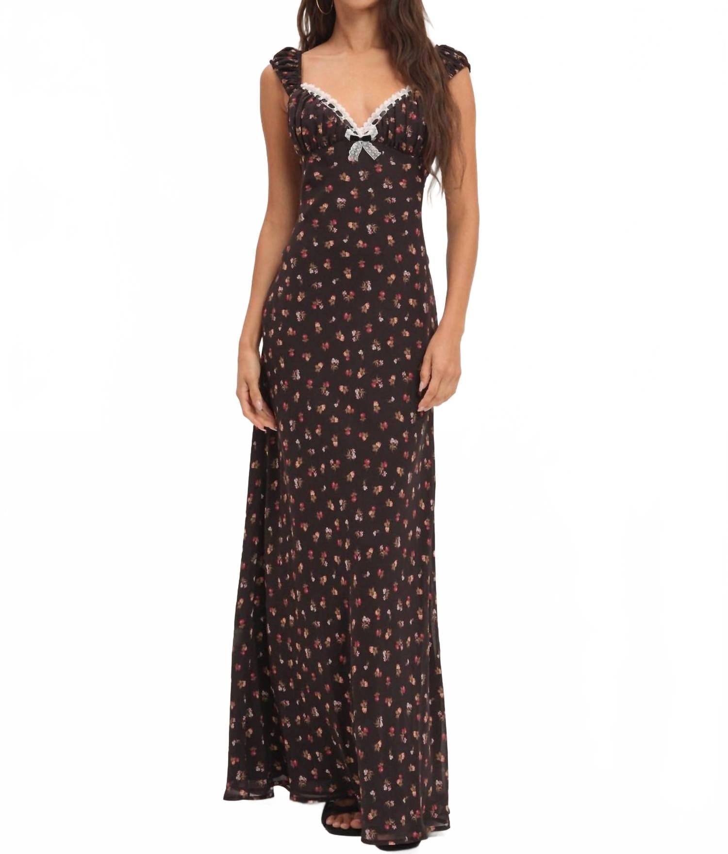 Emmaline Maxi Dress In Black