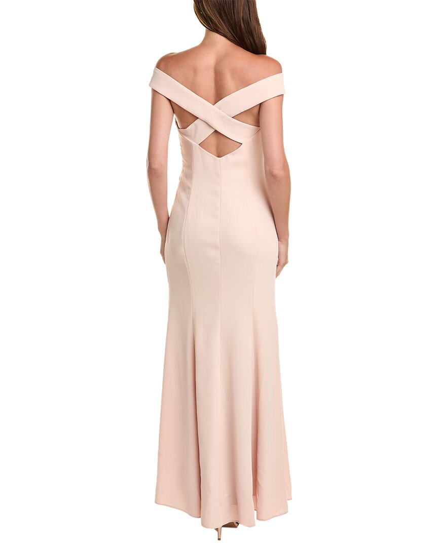 Dessy Collection Off-the-Shoulder Gown
