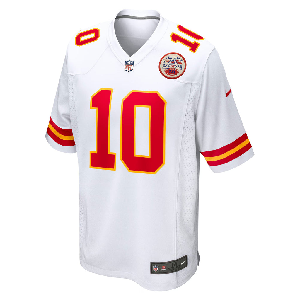 Kansas City Chiefs Isiah Pacheco White Away Game Player Jersey